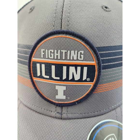 University Of Illinois Fighting Illini Football Adjustable Hat Cap Mesh Back NWT - Picture 2 of 8